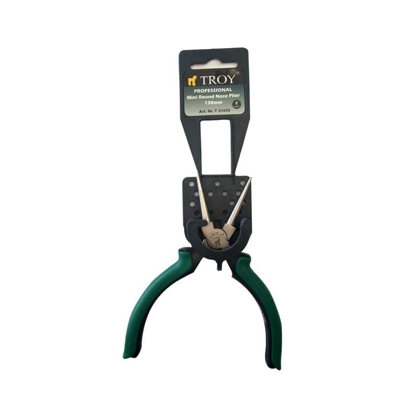 TROY 21055 Elektronikçi Yuvarlak Uçlu Kargaburun (130mm)