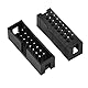 sourcing map 25 STK. 16-polige zweireihig Gerader eingehüllt Box Wannenstecker Abstand 2.54mm DE de