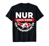 Lustiges Design mit dem Spruch: Nur Noch Ein Koi Ich Verspreche es, toll für stolze Gartenteichbesitzer die in ihrem Gartenteich einen Koi und Teichfische haben. Witzige Geschenkidee für alle japanische Karpfen Fisch Liebhaber und Kohaku Hobby Züchter