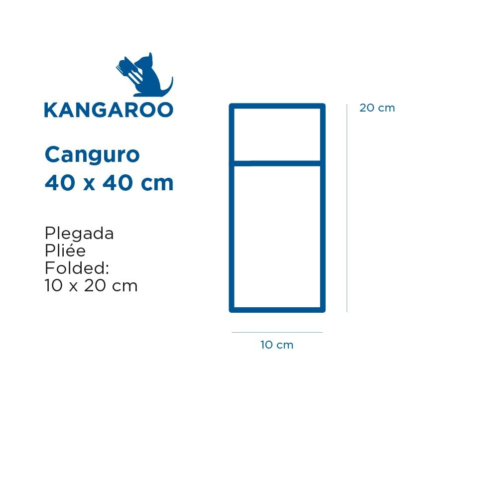 García de Pou 169.39 Servilletas Canguro, 55 G/M2, 40 x 40 cm, 720 unidades, Marfil