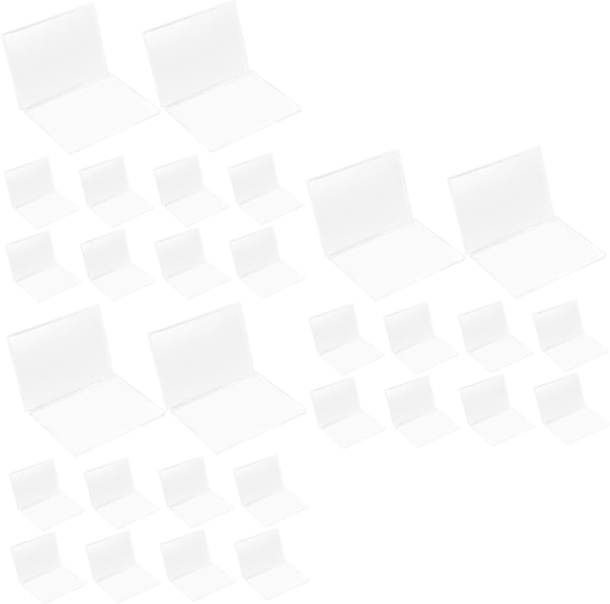 STOBOK 3sets Card Box Cards Reusable Card Cases Reusable Card Protector Game Card Display Case Trading Card Case Clear Card Holder Trading Card Sleeve Card Stand Transparent 10pcs*3