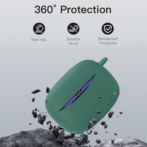 Image of Soft Silicone Case Cover Compatible with JBL Tune Beam 2 (Green)
