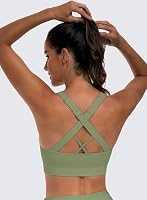 MIRITY Sport BH Damen Fitness Kreuzträger Verstellbare Träger Starker Halt 3er Pack – Ansicht 2