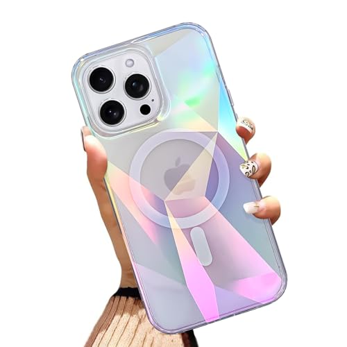 Coque iPhone 16 Pro MagSafe design irisé en TPU et PC rigide antichoc