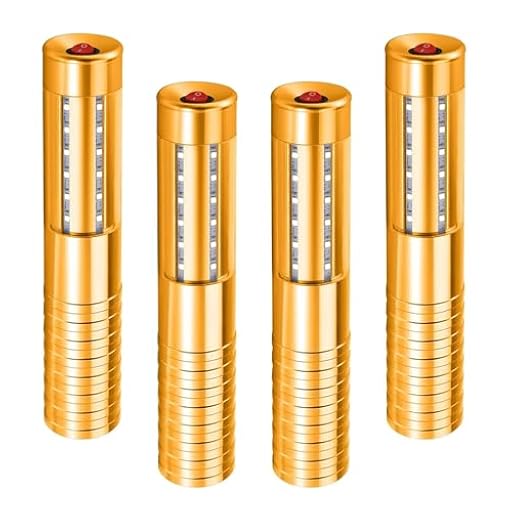 Bengalas LED estroboscópicas para servicio de botellas, luz recargable, luz de mano, lámpara luminosa LED fluorescente para discotecas, karaoke, bodas, fiestas, suministros de actividades (Oro) | Ya disponible en tu tienda friki favorita! En mundofriki.es!