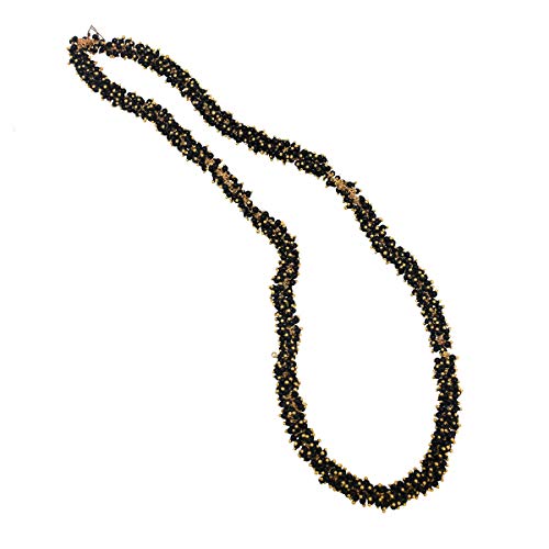 EmbroideryMaterial 3MM Black Loreal Charm Pearls Small Beads for Jewellery Making, Embroidery Work, Bracelet, Craft, Bag, DIY (1300 Pieces)