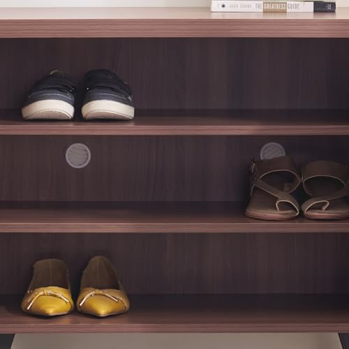 Image of Home Centre | Helios Alton 9 Pairs Shoe Cabinet | Engineered Wood | Walnut | 1 Year Warranty