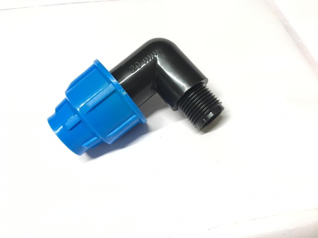 Hydure Compression Fittings Male Threaded Elbow for HDPE & PP Pipes | Durable Leak-Proof 90 Pipe Connector | 1 1/4" | (40mm)-image-12