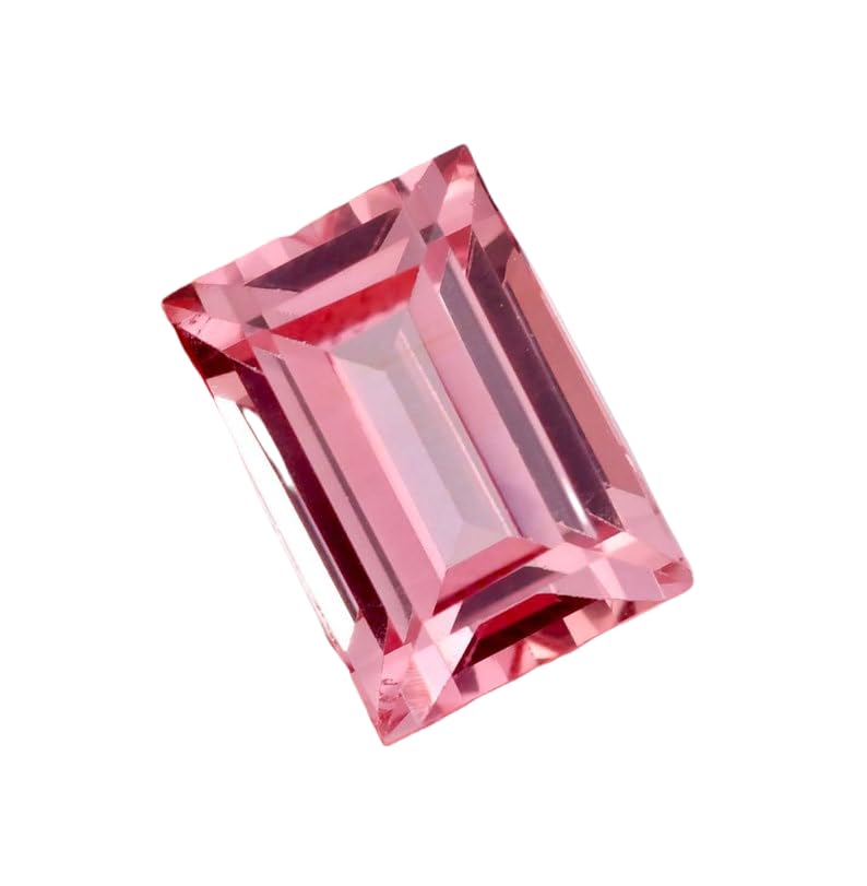 Morganite naturelle émeraude 7x11mm pour création de bijoux
