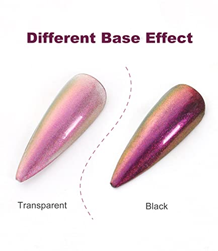 Major Dijit Chameleon Nail Polish Holographic Glitter Quick Dry Nail Polish Shimmer Iridescent Chrome Nail Art Varnish (01) #TOP3
