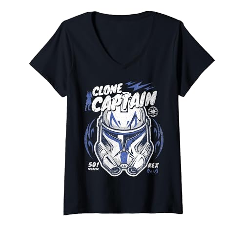 T-shirt Star Wars Captain Rex col en V pour compléter votre garde-robe geek