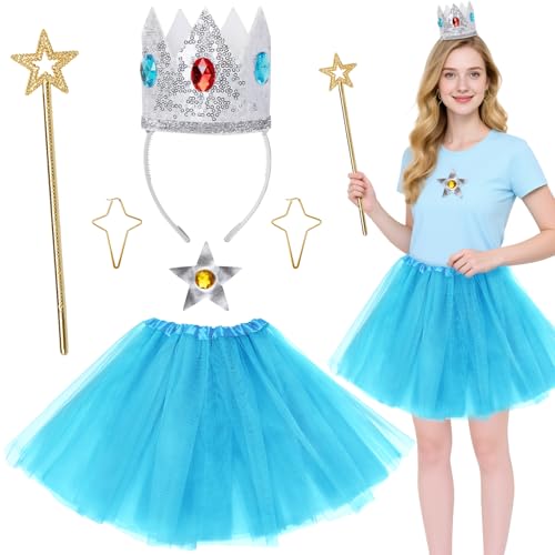 BOXPATH 5 PCS Princess Costume Women Set,Halloween Costume Accessories