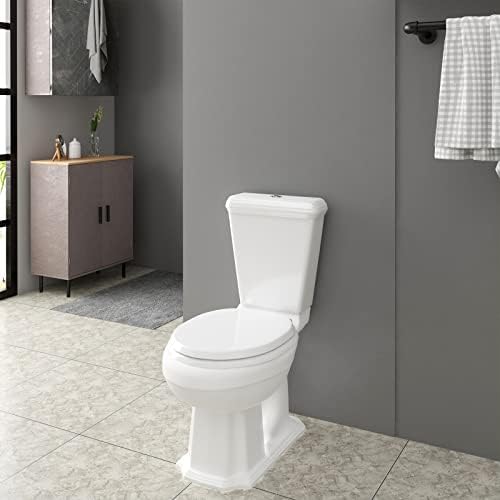 WOLTU Deska sedesowa wolnoopadająca, funkcja Quick Release, tworzywo sztuczne, szybkie mocowanie, zawiasy Softclose, antybakteryjne