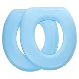 TOPPERFUN 2Stücke Eva Toilettenauflagen Weiche Dicke Toilettendeckelpolster für Warmen Sitz Waschbar und Wiederverwendbar für Badezimmer Schützt vor Kaltem Toilettendeckel