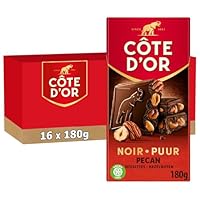 CÔTE D'OR BLOC - Découvrez toute la générosité des noix de pécan, et des noisettes associée à la gourmandise du chocolat noir dans votre nouvelle tablette Côte d’Or ! CHOCOLAT UNIQUE ET AUTHENTIQUE - Depuis 1883, Côte d'Or sélectionne à travers le mo...