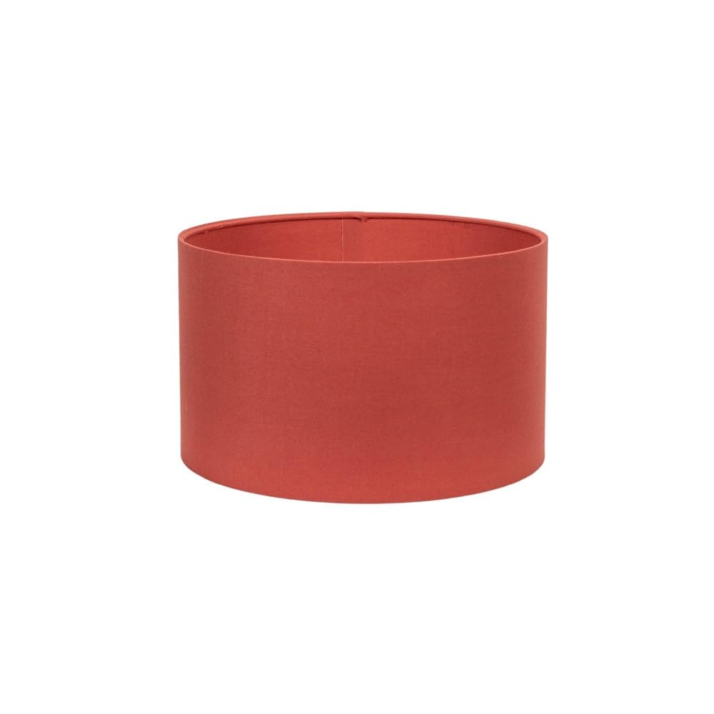 ValueLights | Reni Rust Fabric Small Drum Shade | Shades, Home Décor & Improvement Essential | 250mm Shade Width