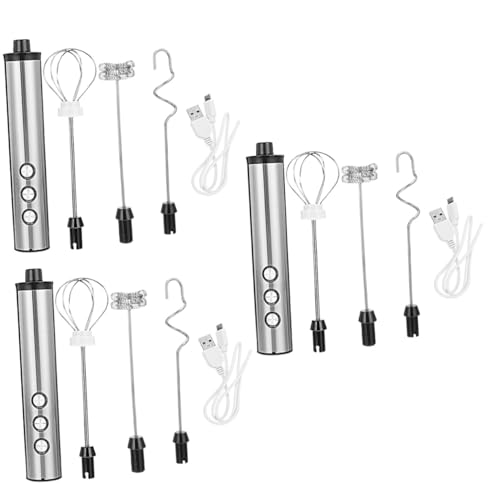 PRETYZOOM Mezclador Eléctrico 3 Juegos Mezclador Multifuncional Liquidificadora Licuadora Cecotec Batidora Pequeña Cecotec Licuadora Crema Rotar Plastico Abs Usb