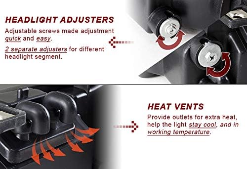 EPARTS 2PCS 2-in-1 Style Chrome Housing Clear Lens Headlights with Clear Reflector Corner Light Compatible with 1990-1993 Acura Integra