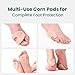 Welnove Corn Cushions for Feet, Extra-Strong Adhesive & Cushioned Support, All-Day Pain Relief for Calluses, Fits Toes & Heels（12 Count）