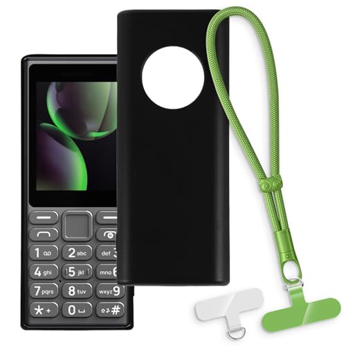 OAGELIM 2-in-1�ی�P�[�X�ƃ��X�g�X�g���b�v HMD 210 4G 2026 �Ƃ̌݊������� ���O���\�ȃ��j���[�h�t���d�b�J�o�[�A����~�ߕ����h�~�O���b�v�n���h�� (�u���b�N + �O���[��)