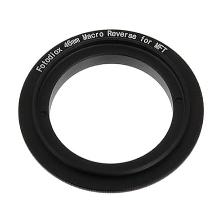 Fotodiox 10-Reverse-MFT-46 46MM Filter Thread Macro Reverse Mount Adapter Ring for MFT Micro 4/3 Four Third Cameras Fits Olympus