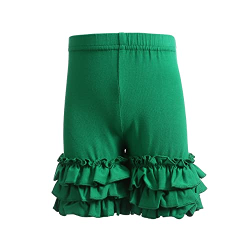 Ashken Baby Toddler Girls Ruffles Shorts Little Girls Cotton Pants 3 Months-6T Green #TOP1
