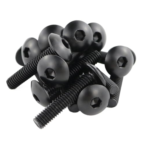 Kit tornillos carenado AN650 con acabado negro elegante de alta resistencia y 58 piezas