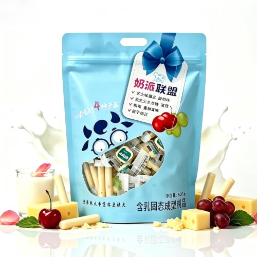 Paquete variado de lácteos y quesos mixtos, 500g, barras envueltas