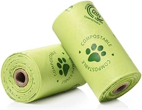 Miniatura 6 de Bolsas biodegradables para excrementos de perro, 100% compostables certificadas, 13 x 9 pulgadas, sin plástico, respetuosas con el medio ambiente, a