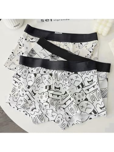 Image of REDX Comfort Mens Underwear Combo|Mens Printed Underwear|Stylish Innerwear for Men's Trunks Imported Nylon Fabric Multicolor Pack of 3