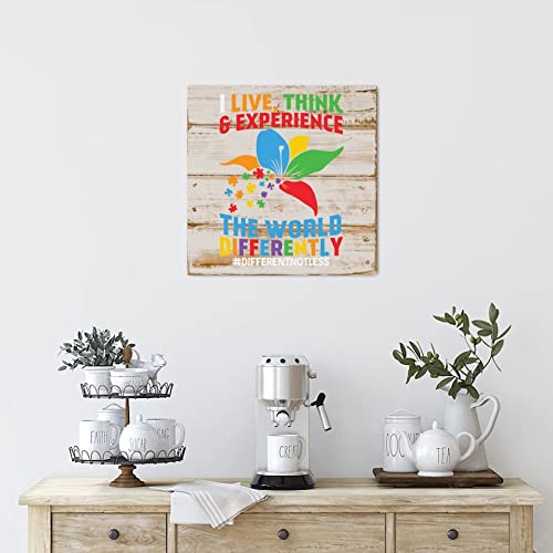Panneau bois autisme décoration murale parent message inspirant - 5