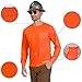 AYKRM Orange Safety Shirts for Men 4XL High Visibility Shirts Orange Hi Vis Shirts for Men Women, Fashion Durable Construction Work Shirts