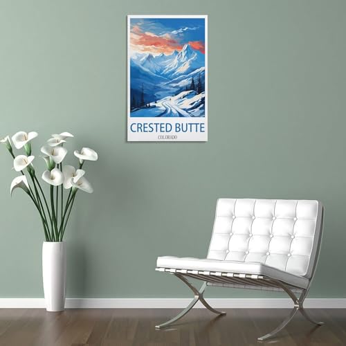 Impression sur toile Crested Butte Colorado HeyBox 60x90 cm - 5