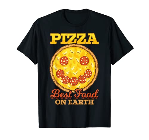 Pizza La mejor comida en la Tierra Divertida Comida Italiana Pizza Camiseta