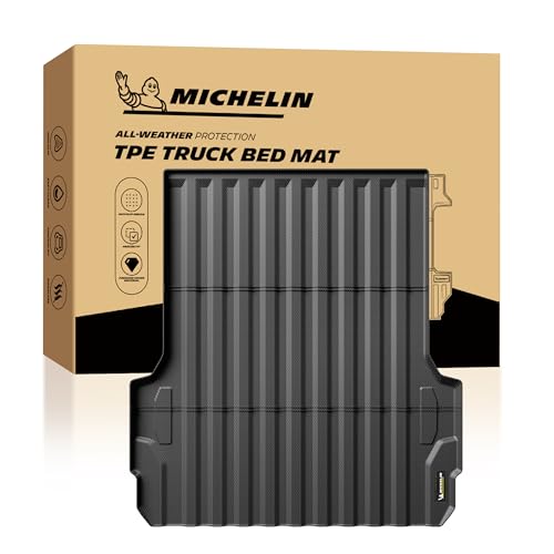 Michelin Truck Bed Mat for 2023-2026 Chevy Colorado/GMC Canyon 5 FT Only, All-Weather Truck Bed Liner, Custom Fit, Durable TPE, Bedliner, Non-Slip