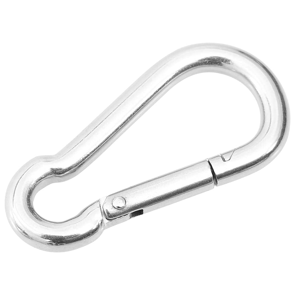9-tlg. Sonnensegel Zubehör Set aus Edelstahl mit Wandhalterung, Karabinerhaken, Spanner für Markise, Montage, Befestigung, wetterfest für Garten, Balkon und Terrasse Schattenspannen