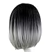 FAMILIZO Pelucas Mujer Pelo Natural Largo Corto Postizos De Pelo Natural Hombres...