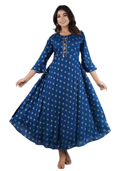 The Comfort Printed Anarkali Kurta-image-41