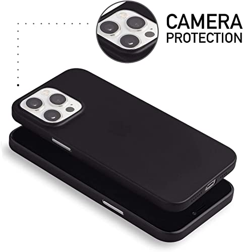Image of ExpressB for iPhone 16 Pro Max Case Back Cover | Zero Drop Protection | Perfect for Minimalists | Ultra Thin Anti Scratch Matte Finish Case for iPhone 16 Pro Max (Black)