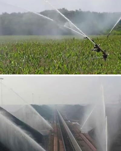 Impact Water Sprinkler - Sistema de riego ajustable de 360° para granjas y huertos con diámetro de pulverización de 10 a 100 m