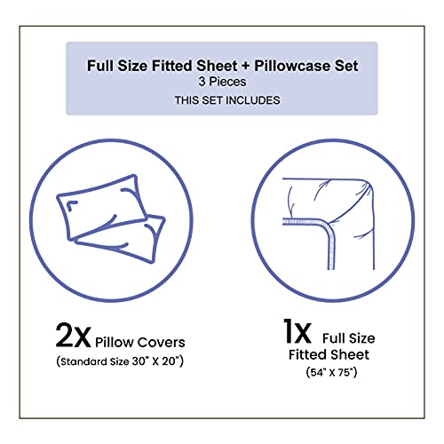 Ambesonne Cat Fitted Sheet & Pillow Sham Set, Illustration Of Funny Playful Cats On Plain Background Animals Kitten Pattern, Decorative Printed 3 Piece Bedding Decor Set, Full, Beige White #TOP2