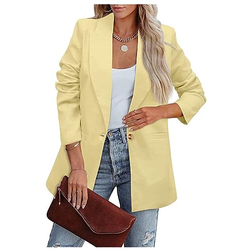 Blazer Jackets for Women Work Casual Open Front Long Sleeve Work Office Suit Jackets Fashion Dressy Business Outfits