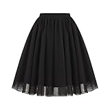 Vintage Stil: Vintage-Tutu-Tüllrock, Elastische Taille, Leuchtende Farben Und Schichten, Schichten Aus Tüll Sorgen Für Mehr Pop, Ausgestellt, Klassische Mode, Kann Alleine Oder Als Petticoat Getragen Werden