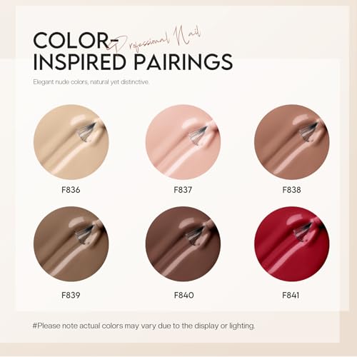 Morovan Brown Nail Polish Set: Fall Winter Nude Nail Polish Kit Regular Air Quick Dry Fingernail Polish Pack for Women Nail Art Design Gift Holiday Party - Thumbnail 6