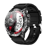 MechKit Reloj deportivo HK08 de 1,43 pulgadas, pantalla AMOLED, resistente al agua, 3 ATM, 60 modos deportivos, seguimiento GPS