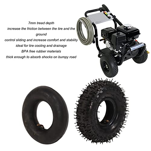 Conjunto de Câmara de Ar de Pneu 4.10/3.50-4 para 47cc 49cc 2 Tempos Mini Pocket Atv Quad Bike