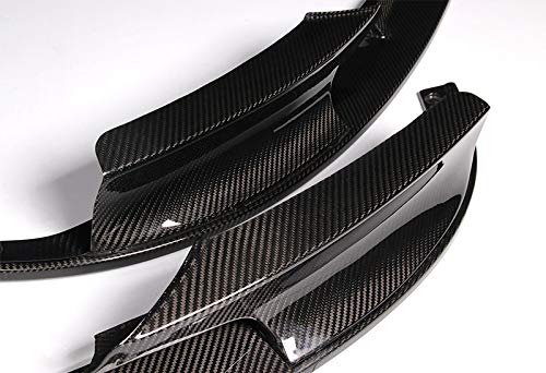 EPARTS Real Carbon Fiber Front Bumper Lip Splitter Bumper Spoiler Apron Protector Fit For 2012-2018 BMW 3 Series F30 M-Tech M Sport