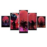 Tamaño de los pósteres de Aníme Demon Slayer – Tamaño total: 150 cm x 80 cm, 5 piezas tamaño de impresión: 30 cm x 40 cm x 2 piezas + 30 cm x 80 cm x 1 pieza (2 piezas x 30 cm x 40 cm), 2 unidades de 30 cm x 61 cm. S, 30.5 x 32 pulgadas x 1 pieza).