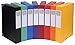 Produktbild Exacompta 19500H 10er Pack Premium Sammelboxen mit Gummizug 50 mm breit aus extra starkem Colorspan-Karton mit Rückenschild für DIN A4 Archivbox Heftbox Dokumentenbox Zeichenbox farbig sortiert