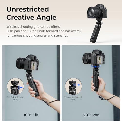 Image of SmallRig SR-RG2 Multifunctional Wireless Shooting Grip, Adjustable Selfie Stick, Remote Control Camera, Compatible with Cameras for Canon EOS R6 V /for Nikon /for Sony, for Vlogging, Live Streaming-4551